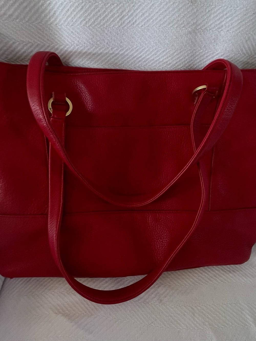 Hammitt Anderson Red Leather Tote Bag - pre-owned